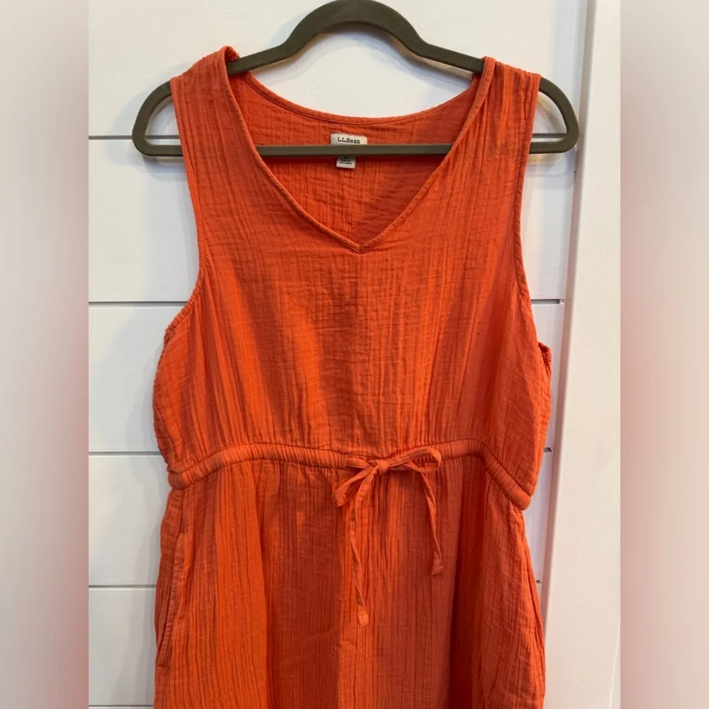 L.L. Bean Cloud Gauze 100% Cotton Midi Dress
Size Medium - Picture 3 of 6